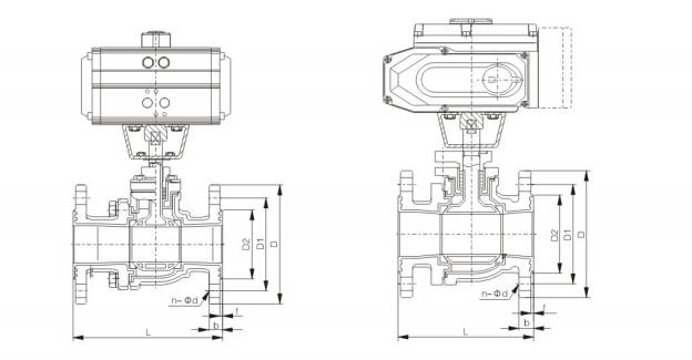 Fluorine Lined Ball Valve